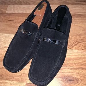 Black Suede Bruno Magli Loafer